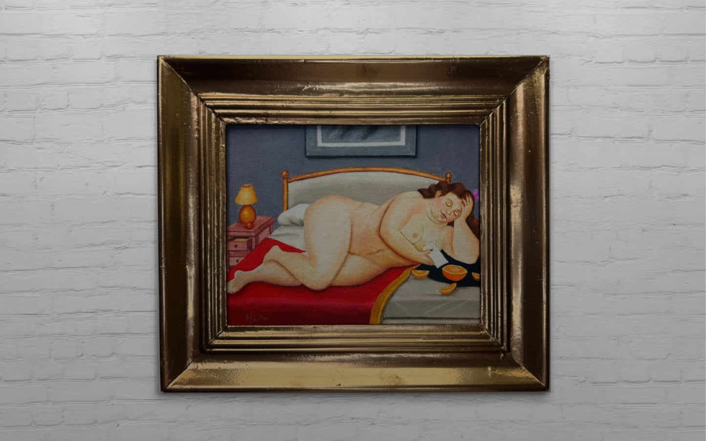 Fernando Botero 35 x 30 Acrylic